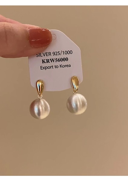 Kadınlar Için Yeni Sonbahar/kış Metalik Parlak Yuvarlak Küpeler, Zarif ve Sofistike, Kare ve Yuvarlak Yüzlere Yakışır, Retro Tarz. (Yurt Dışından)