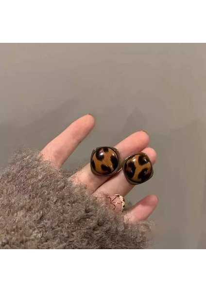 Kadınlar Için Yeni Sonbahar/kış Metalik Parlak Yuvarlak Küpeler, Zarif ve Sofistike, Kare ve Yuvarlak Yüzlere Yakışır, Retro Tarz. (Yurt Dışından)