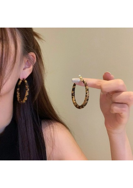 Kadınlar Için Yeni Sonbahar/kış Metalik Parlak Yuvarlak Küpeler, Zarif ve Sofistike, Kare ve Yuvarlak Yüzlere Yakışır, Retro Tarz. (Yurt Dışından)