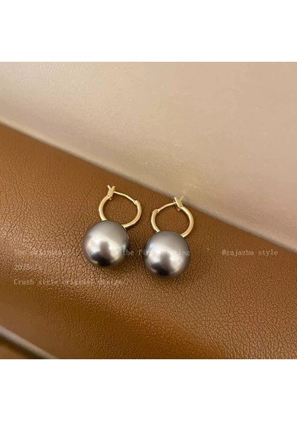 Kadınlar Için Yeni Sonbahar/kış Metalik Parlak Yuvarlak Küpeler, Zarif ve Sofistike, Kare ve Yuvarlak Yüzlere Yakışır, Retro Tarz. (Yurt Dışından)