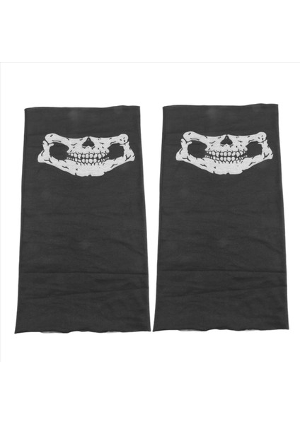 2 Adet Bisiklet Kayak Yarım Yüz Maskesi Hayalet Atkı Boyun Isıtıcısı Cod (Yurt Dışından)