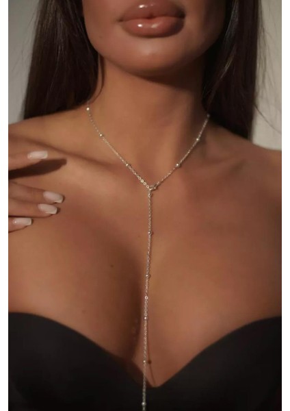 Gümüş Rengi Çelik Y Kolye fiyatları