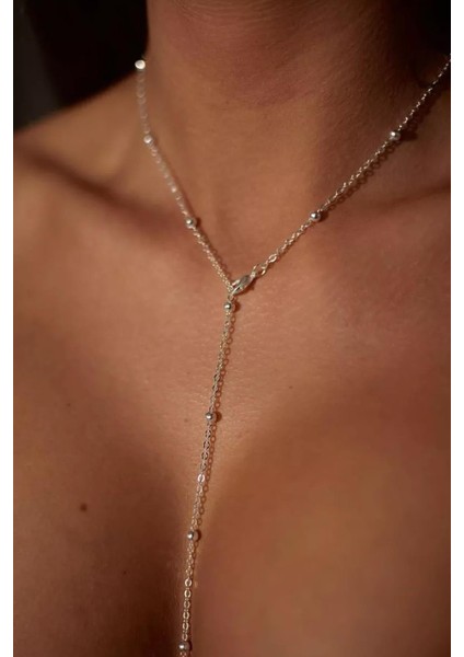 Gümüş Rengi Çelik Y Kolye indirimleri