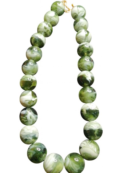 Büyük Boncuklu Kadın Kolye - 20MM Boncuklu fiyatları