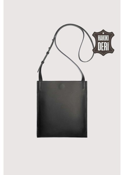 Hakiki Deri Kadın Omuz Çantası Siyah SMR8978 fiyatları