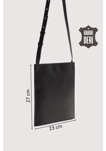 Hakiki Deri Kadın Omuz Çantası Siyah SMR8978 modelleri