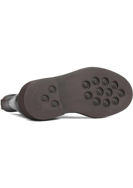 Erkek Kahverengi Deri Chelsea Bot