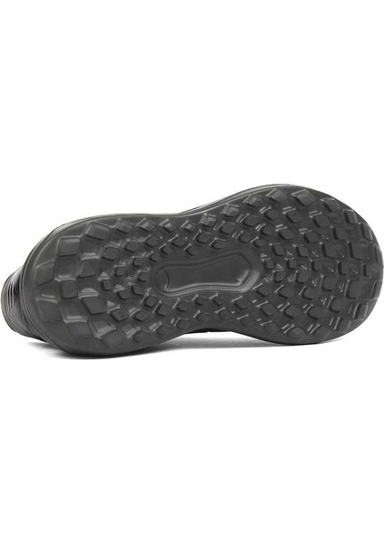 Erkek Siyah Kalın Tabanlı Deri Sneaker