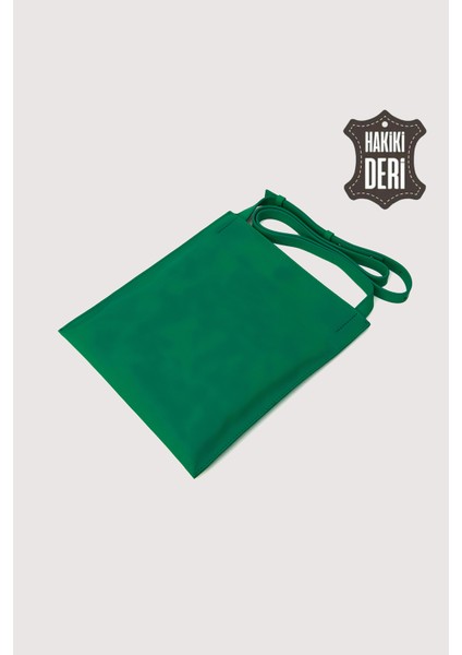 Hakiki Deri Kadın Omuz Çantası Yeşil SMR8978 fırsatları