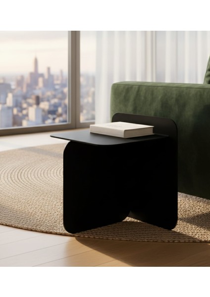 Pastel Minimalist Metal Yan Sehpa | Modern Dekoratif Salon & Ofis Dekorasyonu fiyatları