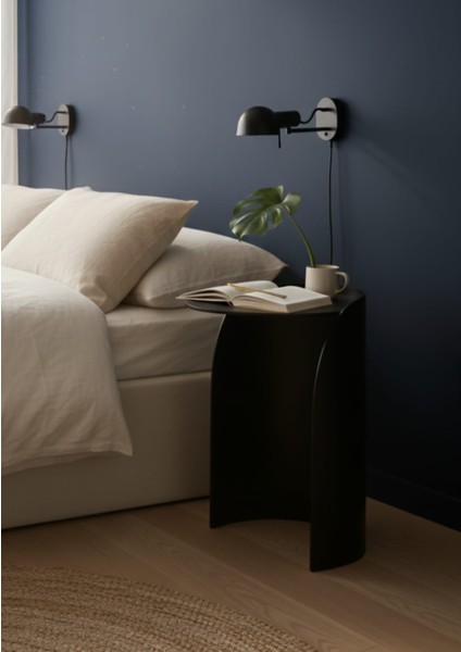 Pastel Minimalist Metal Yan Sehpa | Modern Dekoratif Salon & Ofis Dekorasyonu fırsatları