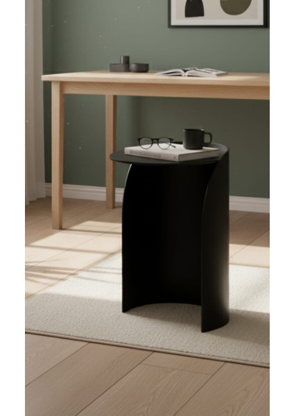 Pastel Minimalist Metal Yan Sehpa | Modern Dekoratif Salon & Ofis Dekorasyonu indirimleri