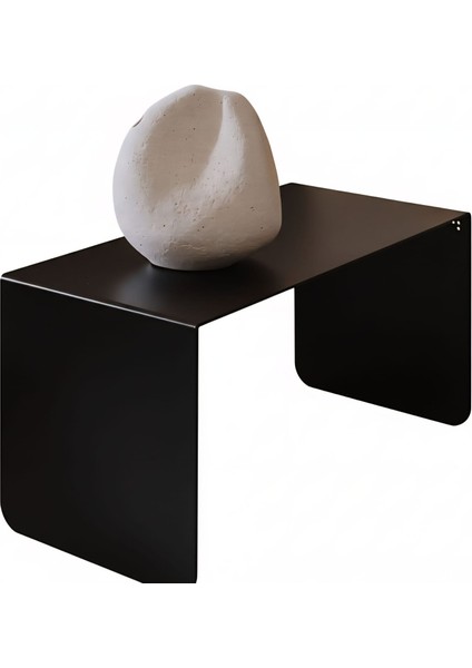 Pastel Minimalist Metal Yan Sehpa | Modern Dekoratif Salon & Ofis Dekorasyonu