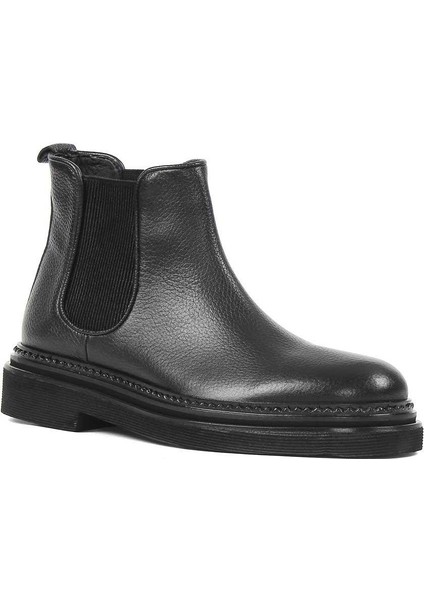 Erkek Siyah Deri Chelsea Bot modelleri