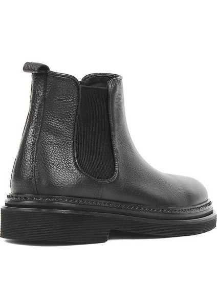 Erkek Siyah Deri Chelsea Bot indirimleri