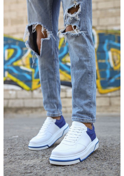 MN075 - Cbt Signature Erkek Ayakkabı Beyaz / Sax Mavı modelleri