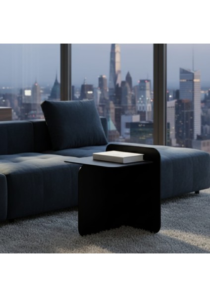 Pastel Minimalist Metal Yan Sehpa | Modern Dekoratif Salon & Ofis Dekorasyonu fırsatları