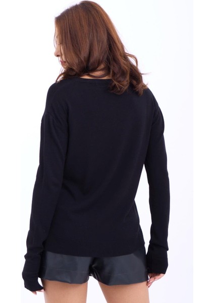 V Yaka Basic Triko Kazak modelleri