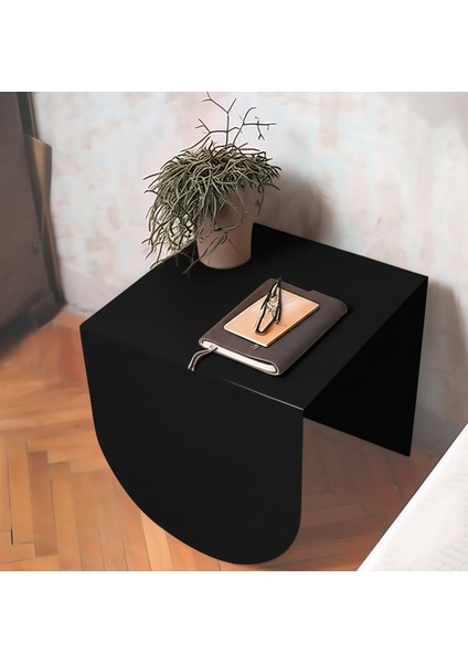 Pastel Minimalist Metal Yan Sehpa | Modern Dekoratif Salon & Ofis Dekorasyonu