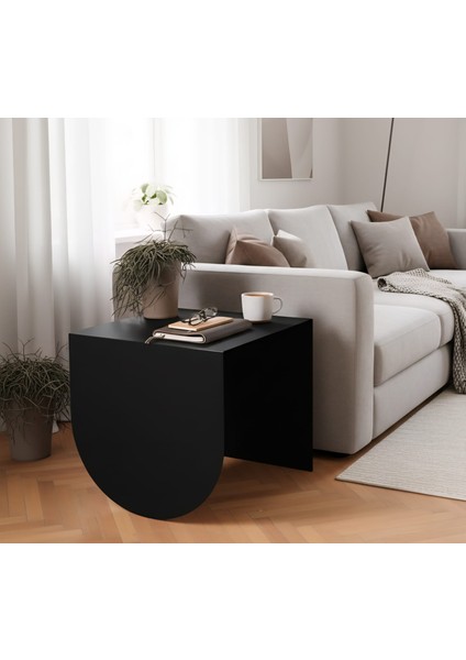 Pastel Minimalist Metal Yan Sehpa | Modern Dekoratif Salon & Ofis Dekorasyonu modelleri