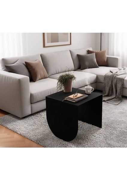 Pastel Minimalist Metal Yan Sehpa | Modern Dekoratif Salon & Ofis Dekorasyonu indirimleri