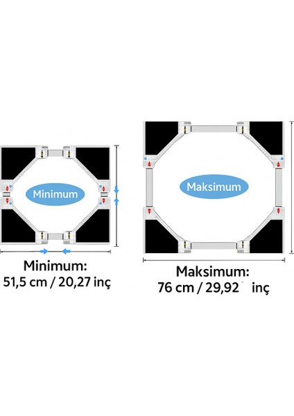 Lg Uyumlu Çamaşır - Kurutma Makinesi Ayarlanabilir Istifleme Kiti - Tüm Markalara Uyumlu fiyatları