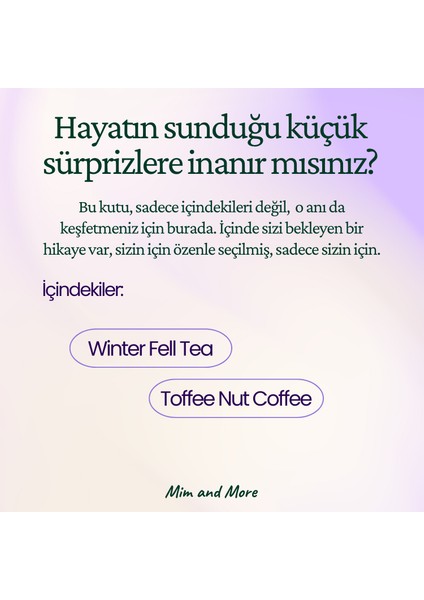 Cozy Hediye Kutusu | Winter Fell Tea, Toffee Nut Coffee – Huzur Seti modelleri