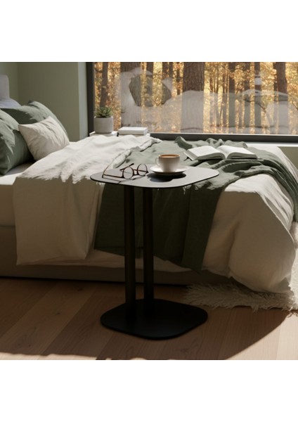 Pastel Minimalist Metal Yan Sehpa | Modern Dekoratif Salon & Ofis Dekorasyonu fiyatları