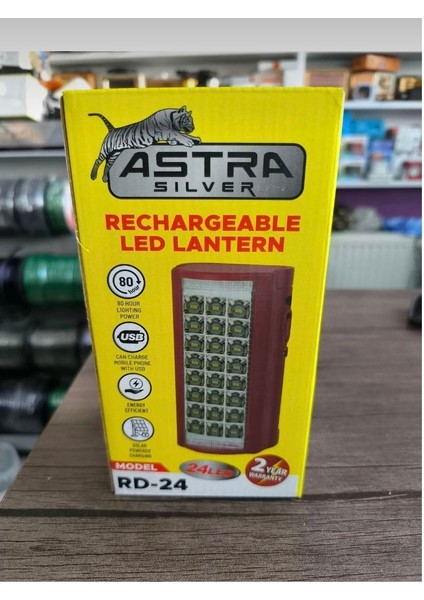 Rd-24 Ledli Büyük Akülü Şarjlı Işıldak