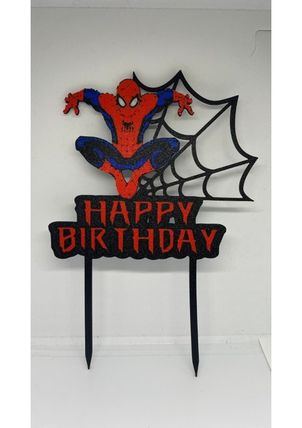 Örümcek Adam Pasta Süsü (Kırmızı) fiyatları