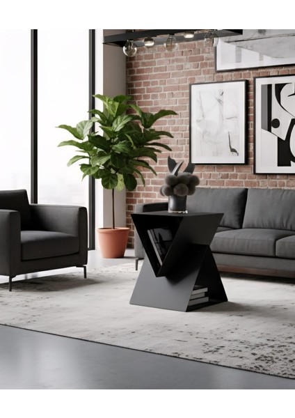 Pastel Minimalist Metal Yan Sehpa | Modern Dekoratif Salon & Ofis Dekorasyonu fırsatları