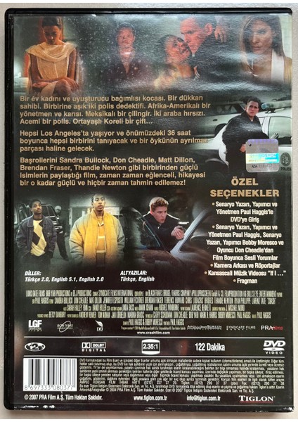 Çarpışma (Crash) DVD (Orijnal Dönem Baskı Dvd) fiyatları