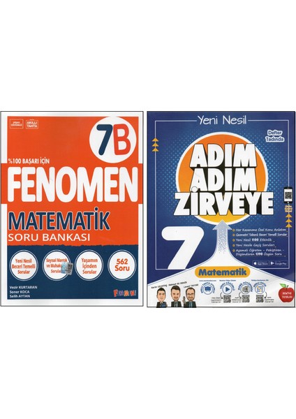 Fenomen 7. Sınıf 7b+Newton Adım Adım Z. Matematik (2 Kitap)