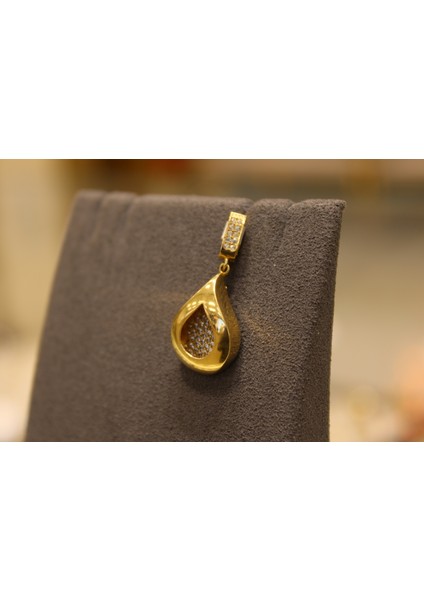 14 Ayar Altın Damla Model Kolye Ucu fiyatları
