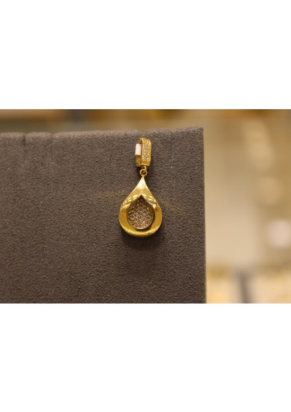 14 Ayar Altın Damla Model Kolye Ucu fırsatları