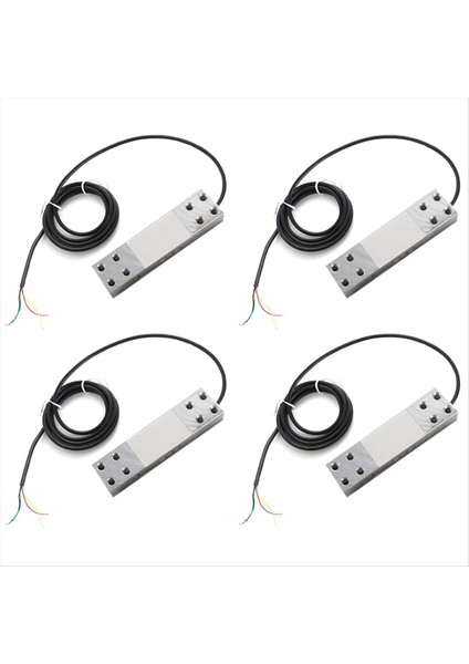 4x 200 kg Ölçekli Sensör Dijital Yük Hücre Ağırlığı Sensörü Platformu Ölçek Hücre Dayanıklı Nokta Işın Sensörü (Yurt Dışından)