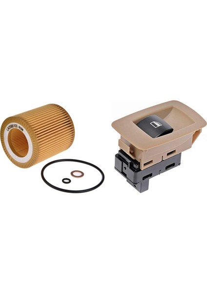 Bmw E60 E82 E88 E90 E93 Için Yolcu Yan Ön/ön/arka Cam Kaldırıcı Düğme Anahtarı ile Motor Yağı Filtresi HU816X (Yurt Dışından)