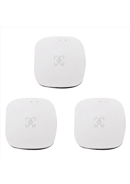 3x Tuya Zigbee Mmwave Insan Varlık Sensörü Parlaklık Mikrodalga Radar Algılama Pır Hareket Sensörü Duvar Montajı (Yurt Dışından)