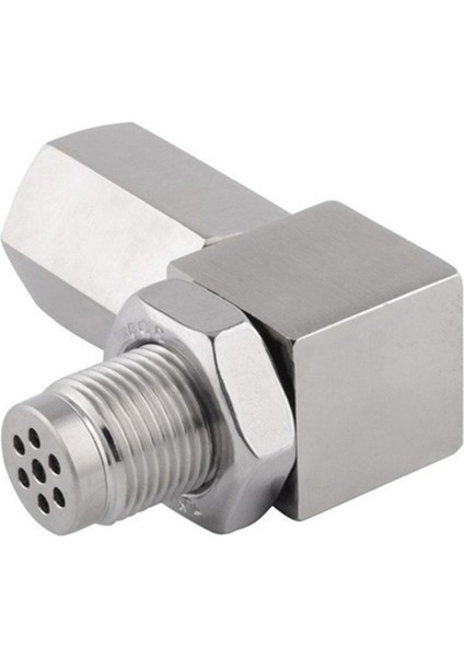 Evrensel O2 Oksijen Sensör Adaptörü 90 ° Derece 02 Bung Uzatma Katalitik Uzatma Ara Ara M18X1 5 Araç Fix Check Engine (Yurt Dışından)