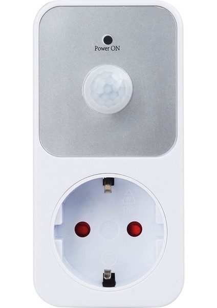 Pır Sensör Soket Lambası Tutucu 110-240V Pır Kızılötesi Tespit 120 ° Derece Geniş Açılı Otomatik Indüksiyon Eu Fişi (Yurt Dışından)