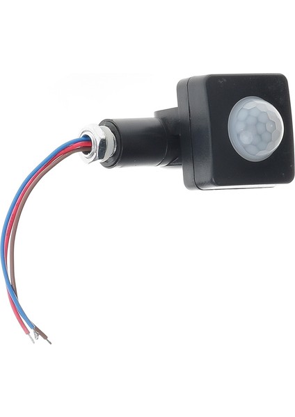 AC85-265V IP65 Hareket Sensörü Ayarlanabilir Pır Anahtarı Ultratin LED Işık Pır Dış Mekan Hareket Sensörü Dedektörü 10MM Siyah (Yurt Dışından)