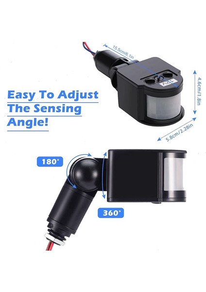 12V Hareket Sensörü Pır Sensörü Otomatik Kızılötesi Sensör Hareket Dedektörü Işık Anahtarı Duvar Iç Mekan Dış Mekan Dış Mekan Pir (Yurt Dışından) modelleri