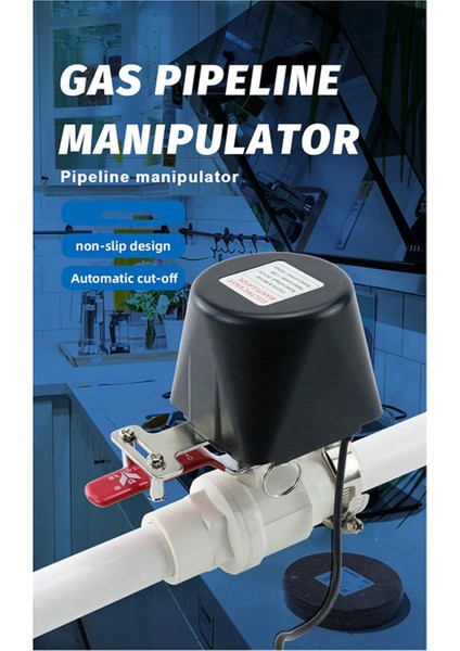2x Elektrik Otomatik Gaz Boru Hattı Manipülatör Valfi DN15 DN20 DN20 DN25 Gaz Su Alarmı Için 12V Kesme Kesme Top Valfı A (Yurt Dışından) modelleri