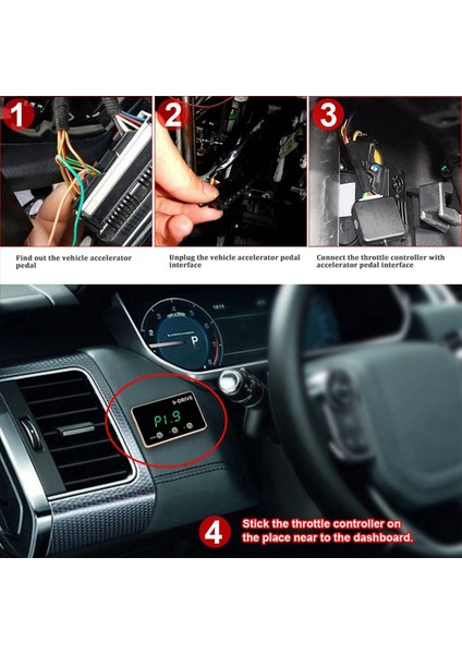 Gazı Kontrolörü 9 Mod Pedalı Hızlandırıcı Jeep Wrangler Için Yakıt Verimli Jk Dodge Challenger Ram 1500 (Yurt Dışından) modelleri