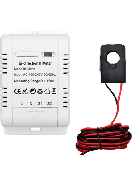 Tuya Solar Pv Çift Yönlü Wifi Enerji Ölçer Ct 150A Iki Yolu Kelipi Kelipi Akım Sensör Transer Transter Uygulama Monitör Gücü (Yurt Dışından) modelleri