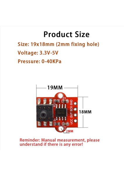 2x 0-40KPA Hava Basınç Sensörü Modülü Su Seviyesi ve Sıvı Seviye Sensör Kontrolör Kartı (Yurt Dışından) fiyatları