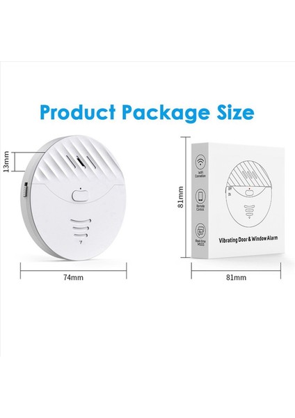 2x Tuya Akıllı Wifi Alarm Kapısı ve Pencere Titreşim Sensörü Güvenlik Koruma Uyarısı Alexa Akıllı Yaşam (Beyaz) ile Çalışır (Yurt Dışından) fırsatları