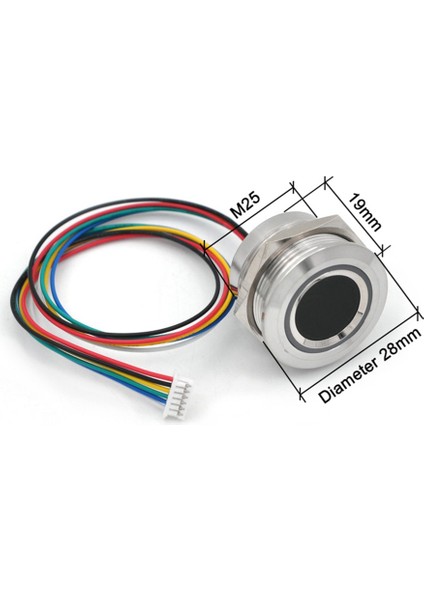 R503-5V Rgb LED DC5V Uart Mx1 25-6pin Arduino Android Için Su Geçirmez Kapasitif Parmak Izi Modülü Sensör Tarayıcısı (Yurt Dışından) fiyatları