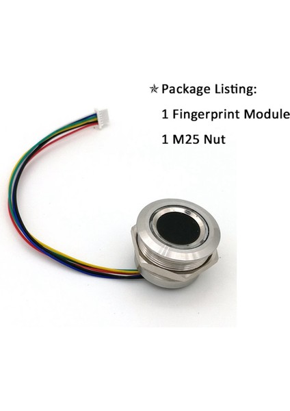 R503-5V Rgb LED DC5V Uart Mx1 25-6pin Arduino Android Için Su Geçirmez Kapasitif Parmak Izi Modülü Sensör Tarayıcısı (Yurt Dışından) fırsatları