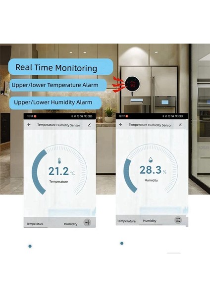 Tuya Wifi Sıcaklık ve Nem Sensörü Harici Prob Dijital LCD Ekran Iç Mekan Termometre Higometre Ab Fişi (Yurt Dışından) indirimleri